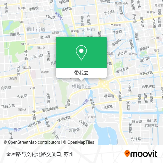 金屋路与文化北路交叉口地图