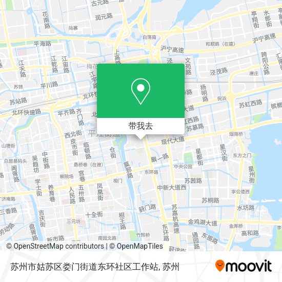 苏州市姑苏区娄门街道东环社区工作站地图