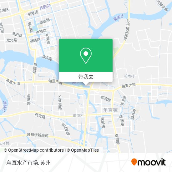 甪直水产市场地图