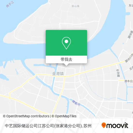 中艺国际储运公司江苏公司(张家港分公司)地图