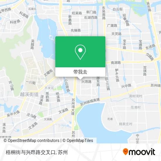 梧桐街与兴昂路交叉口地图