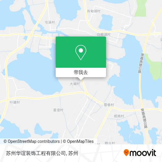 苏州华谊装饰工程有限公司地图