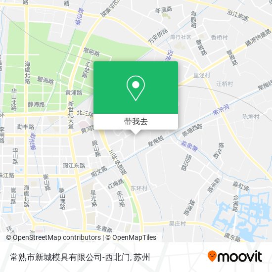常熟市新城模具有限公司-西北门地图