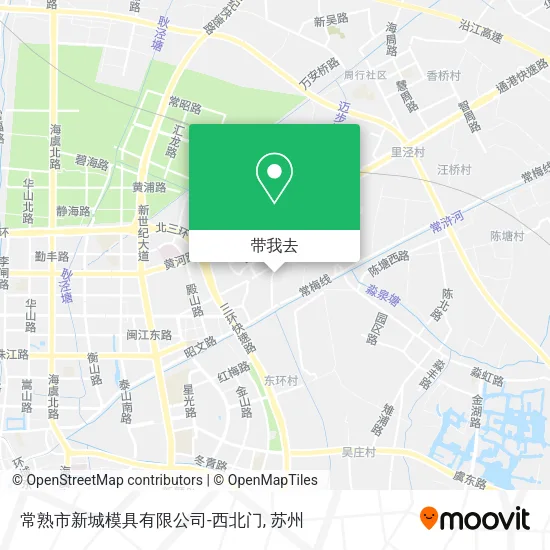常熟市新城模具有限公司-西北门地图