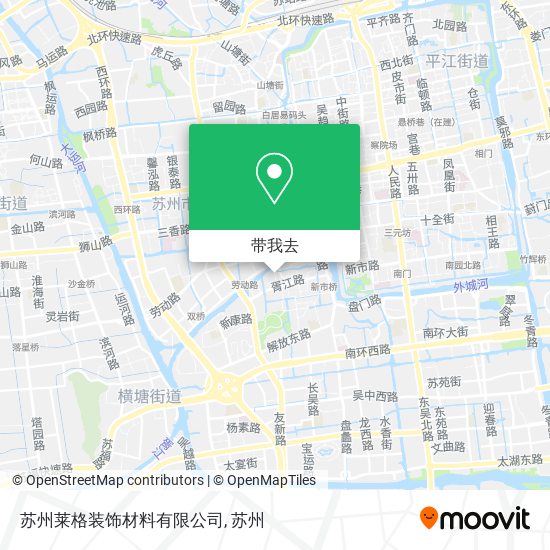 苏州莱格装饰材料有限公司地图