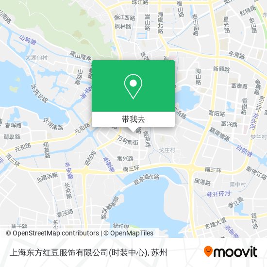 上海东方红豆服饰有限公司(时装中心)地图