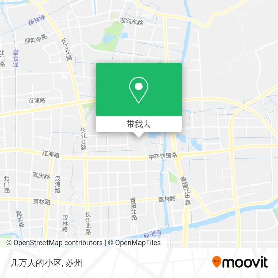 几万人的小区地图