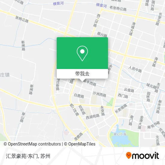 汇景豪苑-东门地图