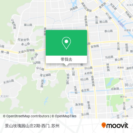 景山玫瑰园山庄2期-西门地图