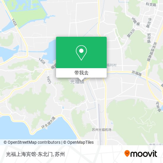 光福上海宾馆-东北门地图