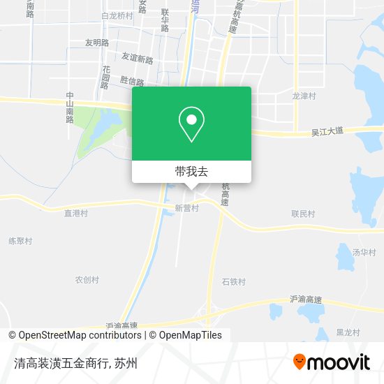 清高装潢五金商行地图