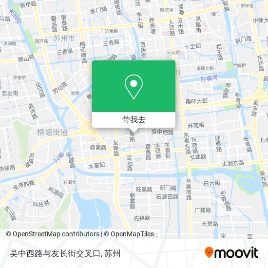 吴中西路与友长街交叉口地图