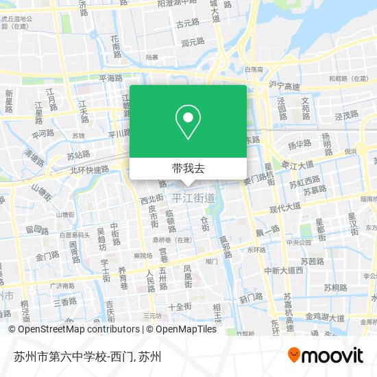 苏州市第六中学校-西门地图