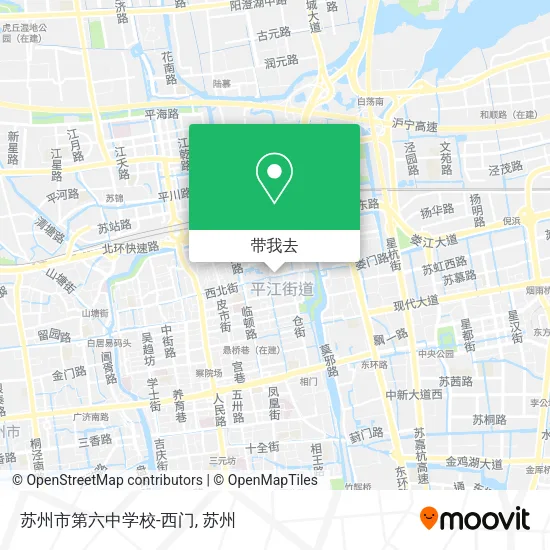 苏州市第六中学校-西门地图