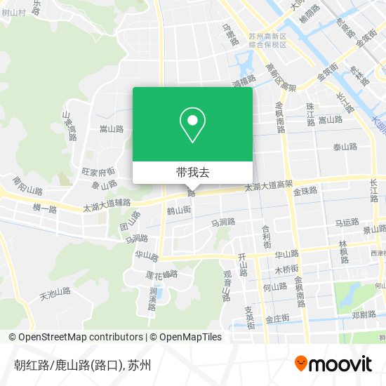 朝红路/鹿山路(路口)地图