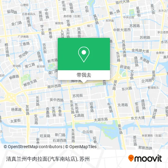 清真兰州牛肉拉面(汽车南站店)地图