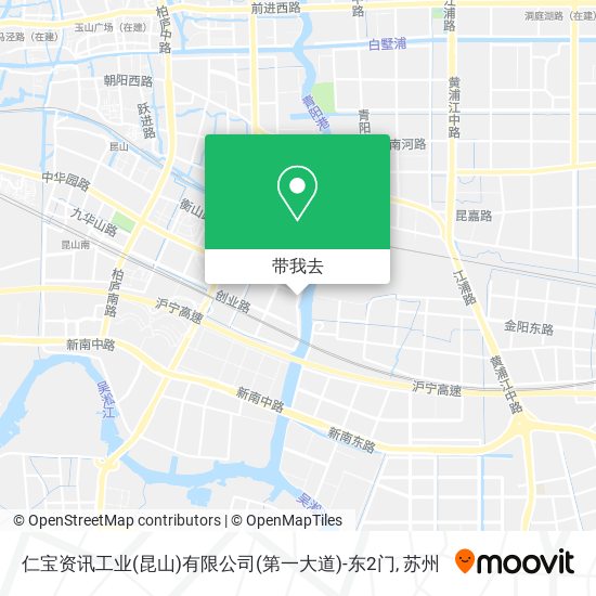 仁宝资讯工业(昆山)有限公司(第一大道)-东2门地图