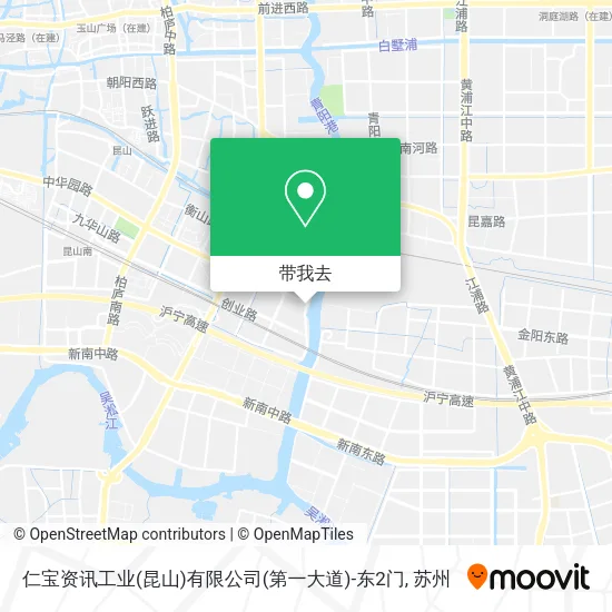 仁宝资讯工业(昆山)有限公司(第一大道)-东2门地图