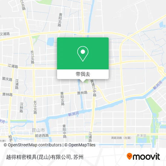 越得精密模具(昆山)有限公司地图