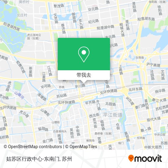 姑苏区行政中心-东南门地图