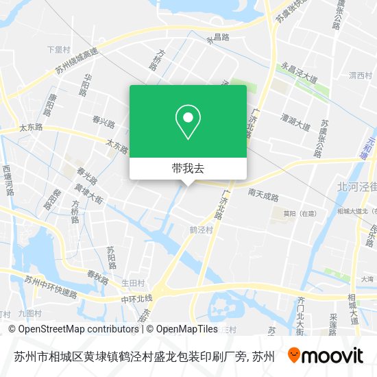 苏州市相城区黄埭镇鹤泾村盛龙包装印刷厂旁地图