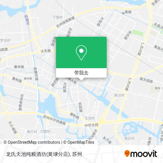 龙氏天池纯粮酒坊(黄埭分店)地图