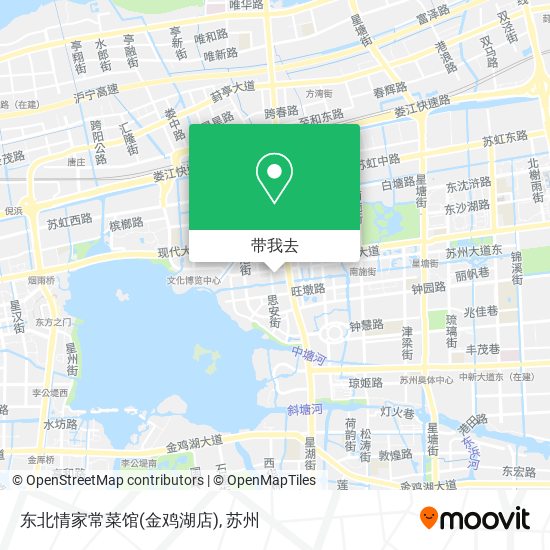 东北情家常菜馆(金鸡湖店)地图