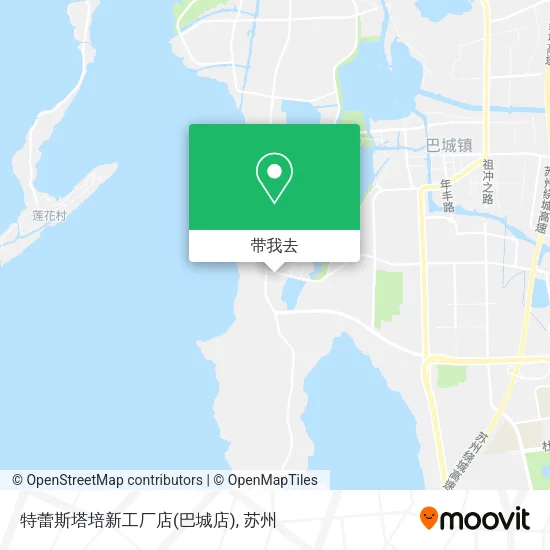 特蕾斯塔培新工厂店(巴城店)地图