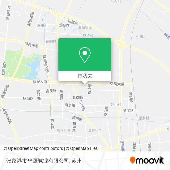 张家港市华鹰袜业有限公司地图