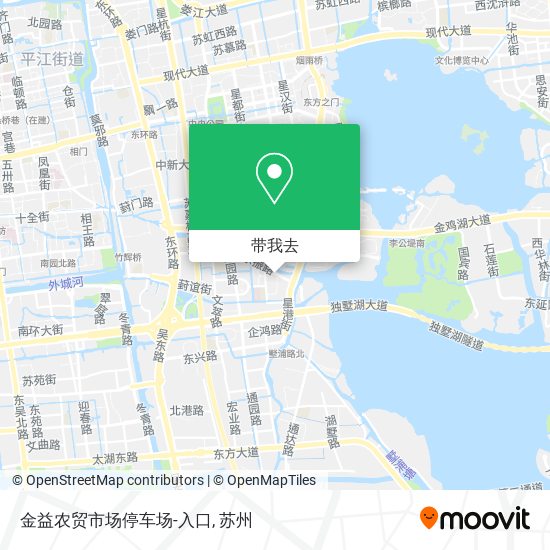 金益农贸市场停车场-入口地图