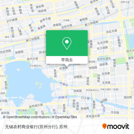 无锡农村商业银行(苏州分行)地图