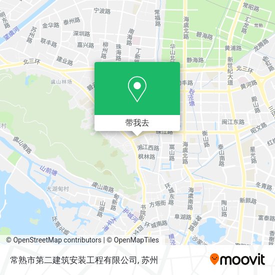 常熟市第二建筑安装工程有限公司地图
