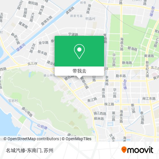 名城汽修-东南门地图