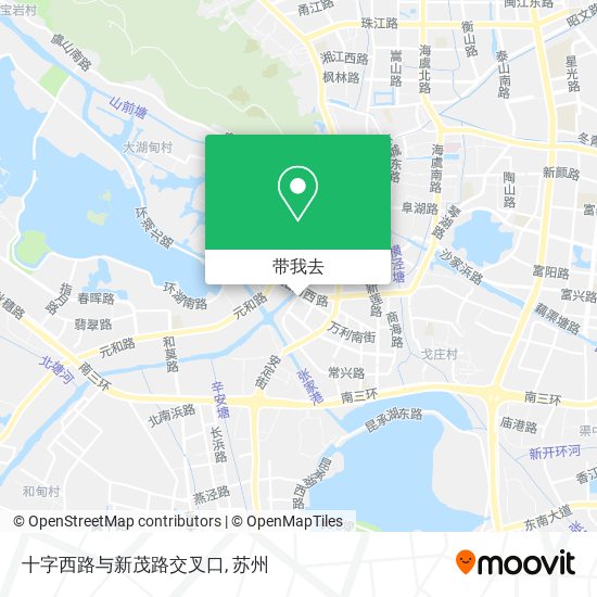 十字西路与新茂路交叉口地图