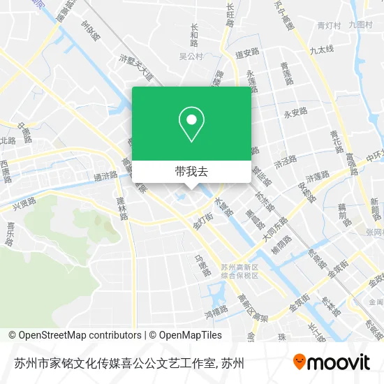 苏州市家铭文化传媒喜公公文艺工作室地图