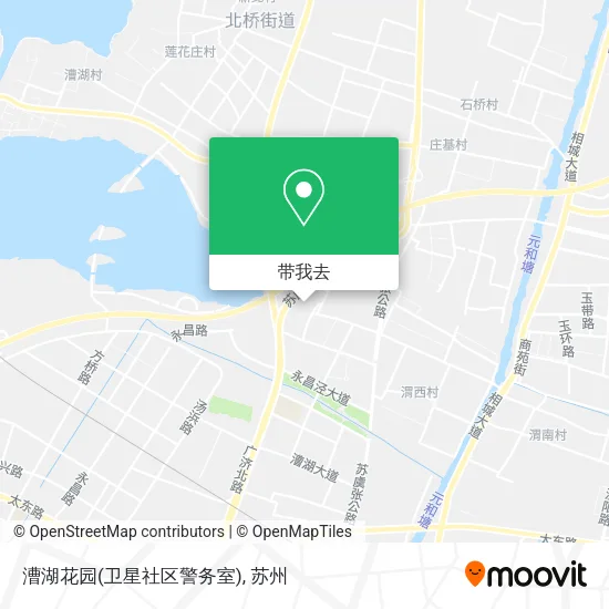 漕湖花园(卫星社区警务室)地图