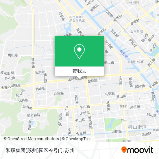 和联集团(苏州)园区-9号门地图