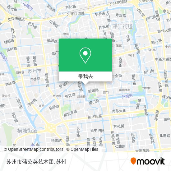 苏州市蒲公英艺术团地图