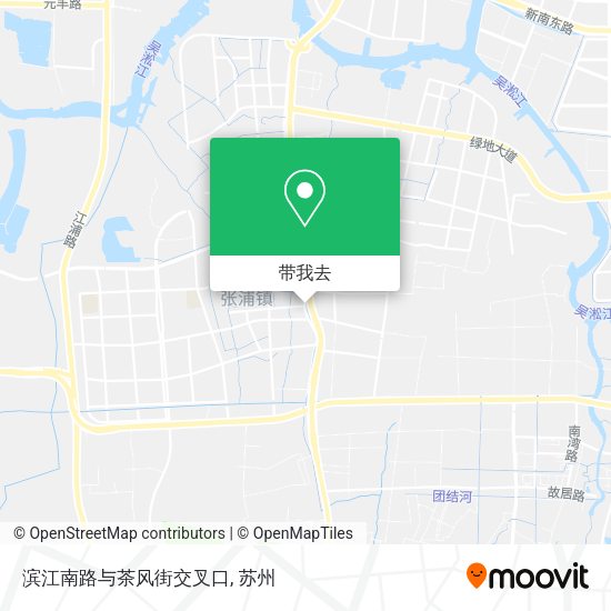 滨江南路与茶风街交叉口地图