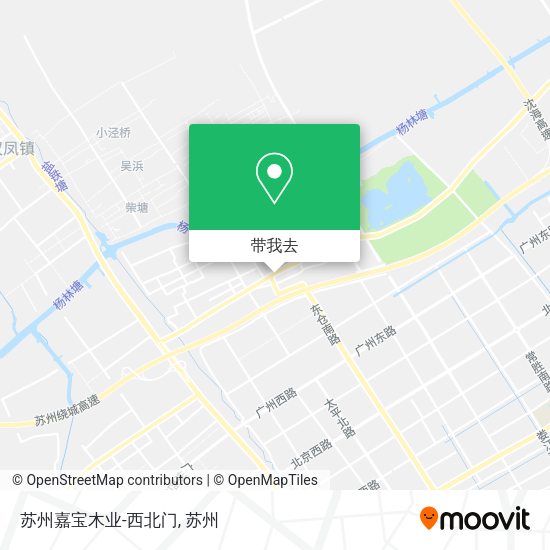 苏州嘉宝木业-西北门地图