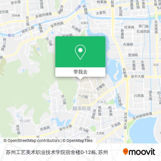 苏州工艺美术职业技术学院宿舍楼D-12栋地图