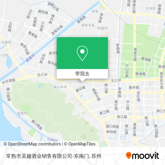 常熟市吴越酒业销售有限公司-东南门地图