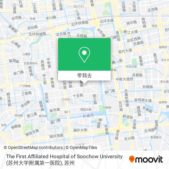 The First Affiliated Hospital of Soochow University (苏州大学附属第一医院)地图