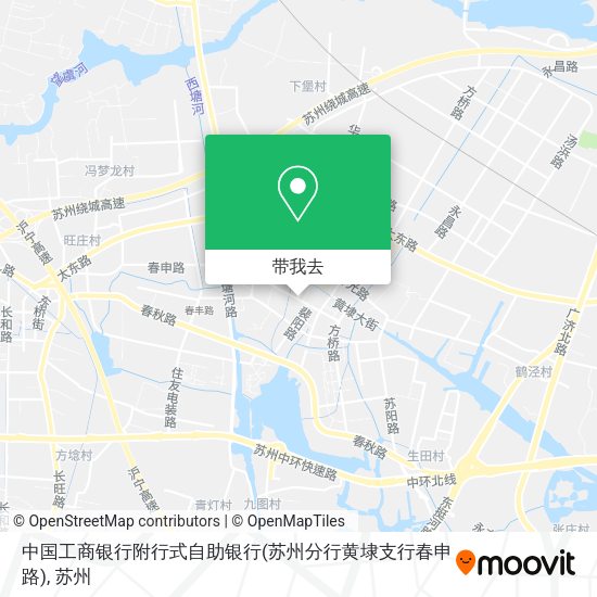 中国工商银行附行式自助银行(苏州分行黄埭支行春申路)地图
