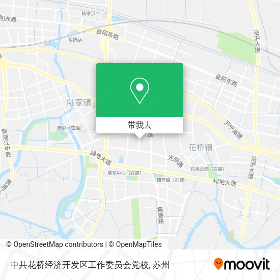 中共花桥经济开发区工作委员会党校地图