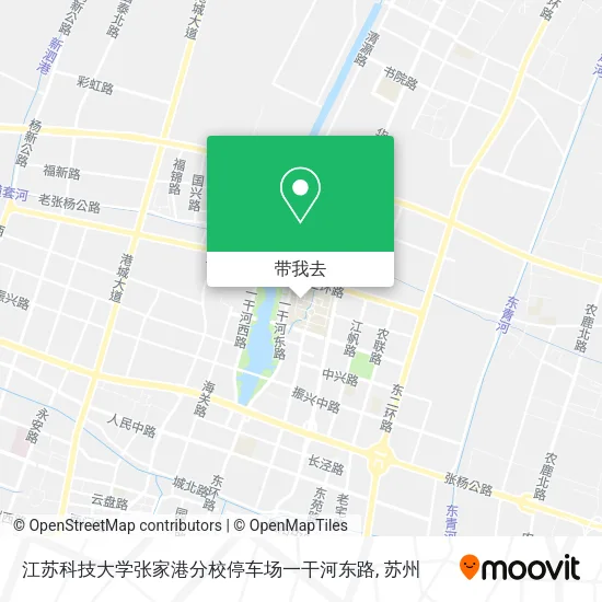 江苏科技大学张家港分校停车场一干河东路地图