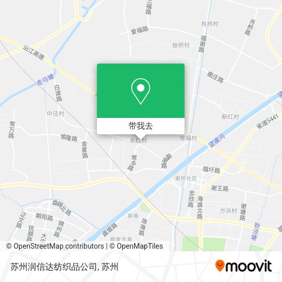 苏州润信达纺织品公司地图