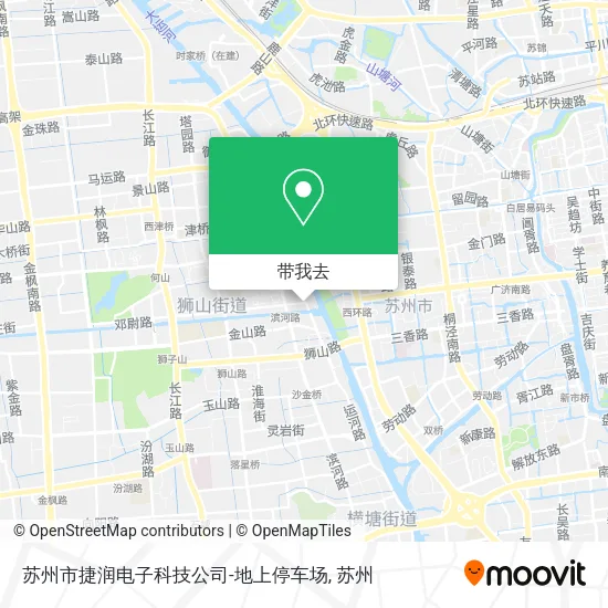 苏州市捷润电子科技公司-地上停车场地图