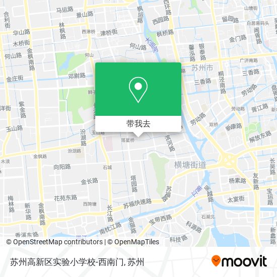 苏州高新区实验小学校-西南门地图