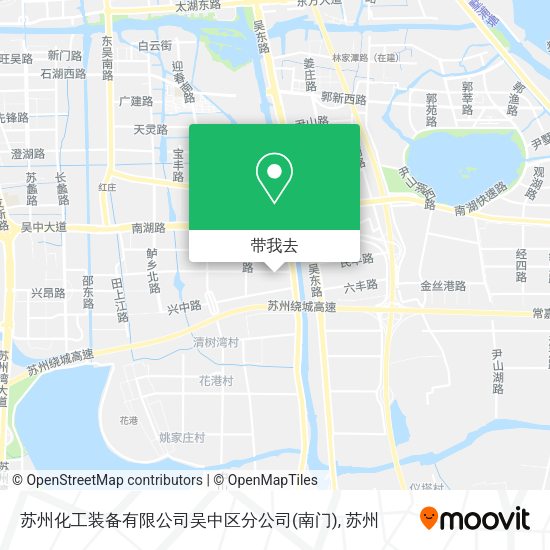 苏州化工装备有限公司吴中区分公司(南门)地图
